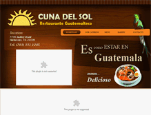 Tablet Screenshot of cunadelsolrestaurant.com